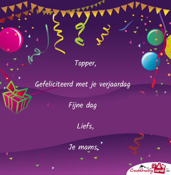 Gefeliciteerd met je verjaardag🎈