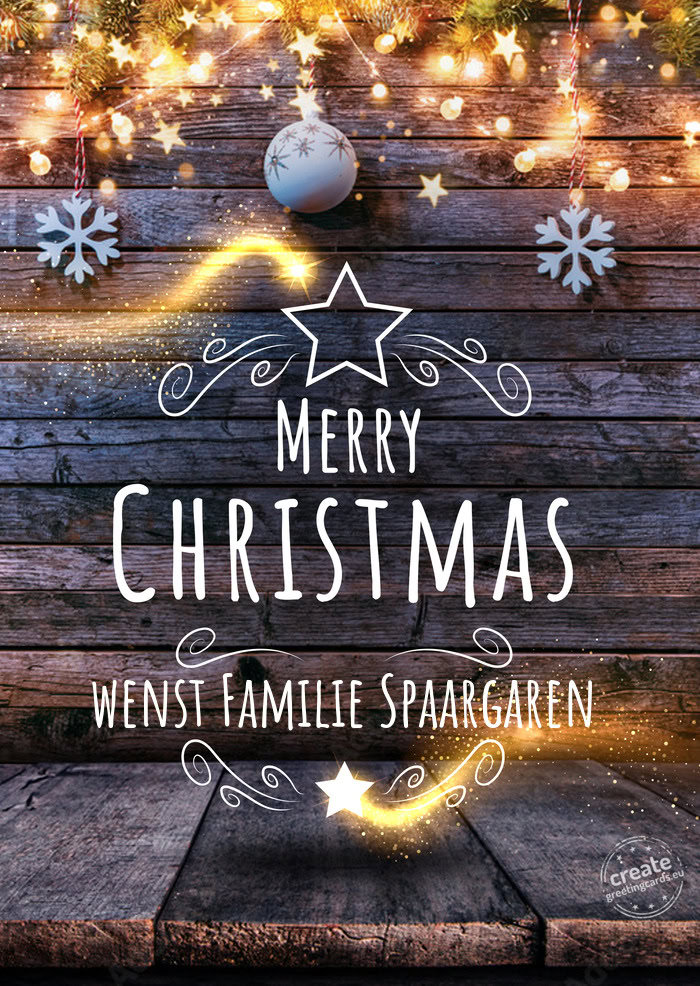Wenst Familie Spaargaren